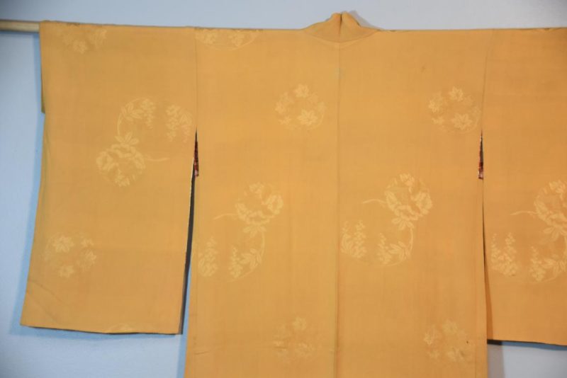 Mustard Soft Silk Haori Jacket - Image 8