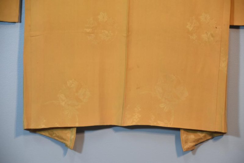 Mustard Soft Silk Haori Jacket - Image 7