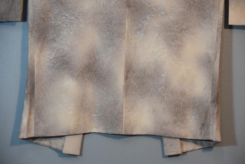 Soft Silvery Grey Japanese Silk Haori Jacket - Image 7