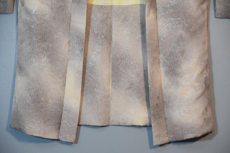 Soft Silvery Grey Japanese Silk Haori Jacket - Image 10