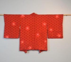 Rich Red Japanese Silk Haori Jacket