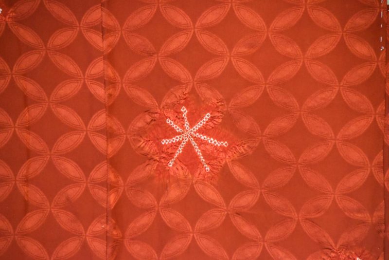 Rich Red Japanese Silk Haori Jacket - Image 2