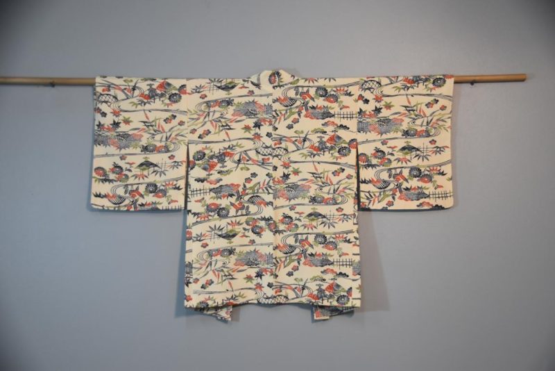 Japanese Landscape Silk Haori Jacket