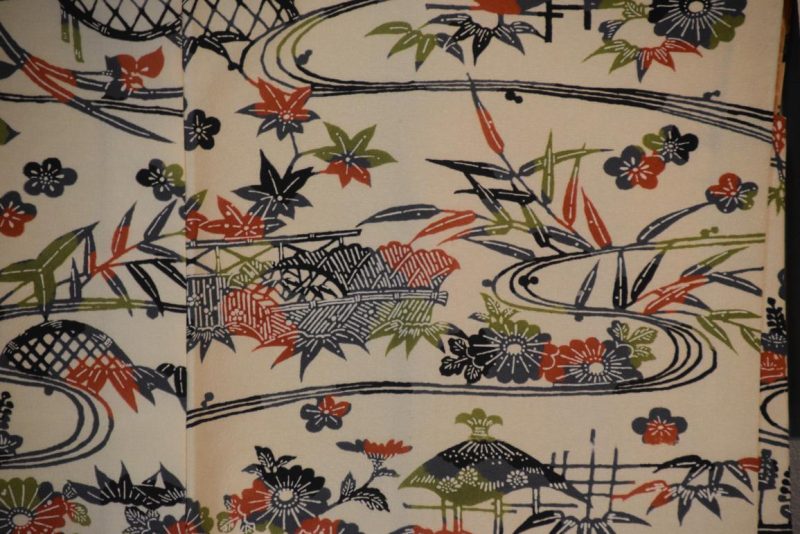 Japanese Landscape Silk Haori Jacket - Image 2