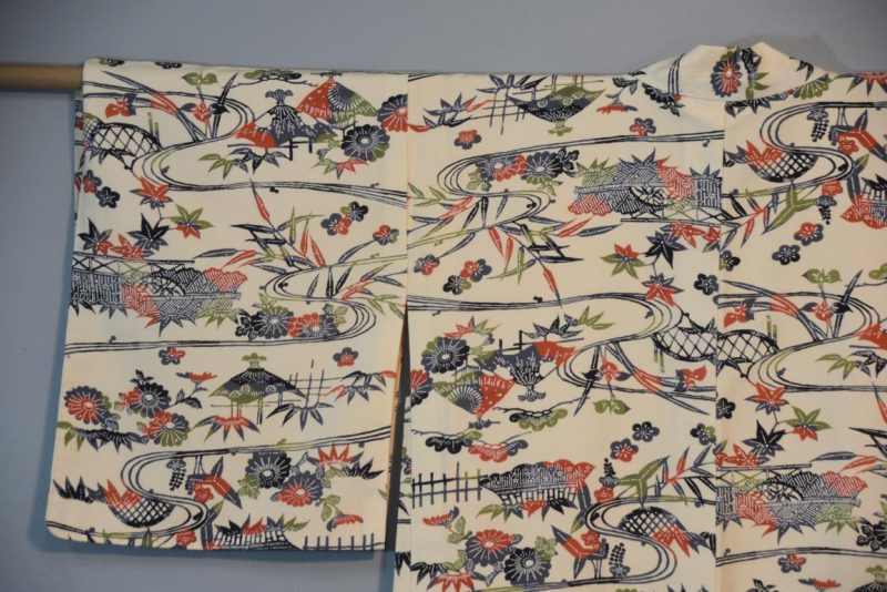 Japanese Landscape Silk Haori Jacket - Image 8