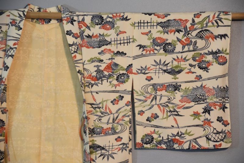 Japanese Landscape Silk Haori Jacket - Image 4