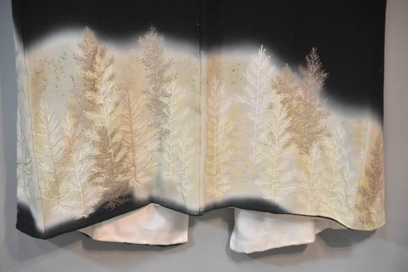 Pinetree Tomosode Vintage Japanese Silk Kimono - Image 4
