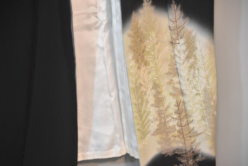 Pinetree Tomosode Vintage Japanese Silk Kimono - Image 7