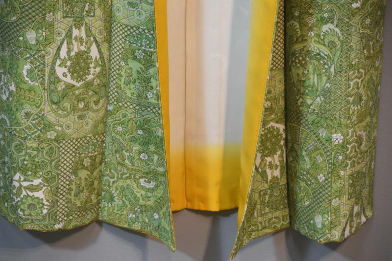 Fine Detail Japanese Silk Kimono - Image 7