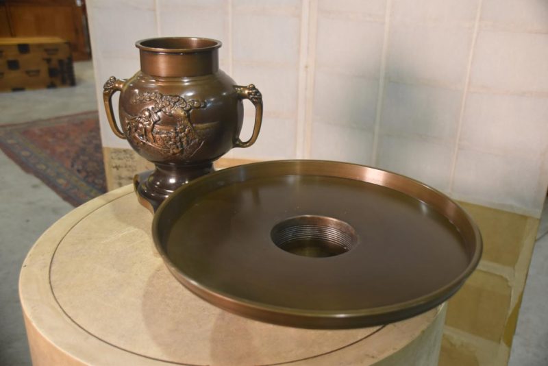 Bronze Usubata Vase Width:360mm - Image 5