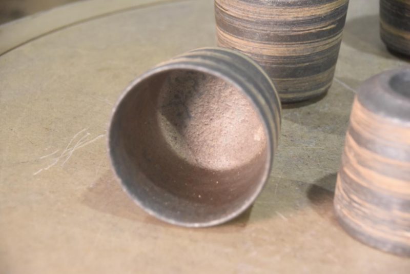 Set of 6 Shigaraki Pottery Cups - Image 6