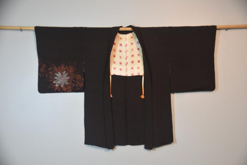 Lacquered Thread Vintage Silk Haori Jacket - Image 4