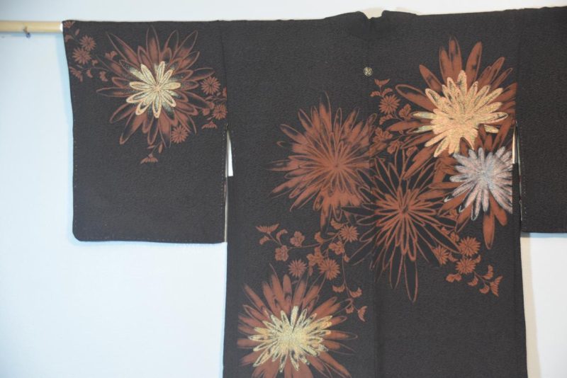 Lacquered Thread Vintage Silk Haori Jacket - Image 3