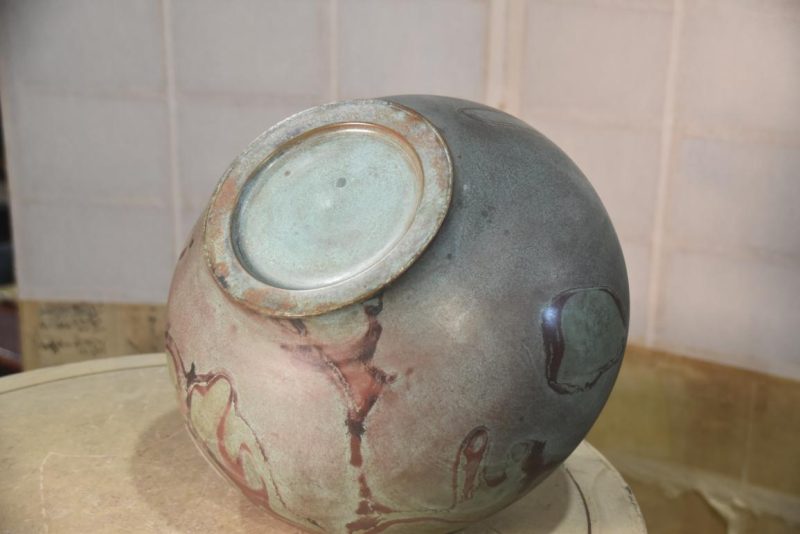 Japanese Seido Bronze Vase Width:320mm - Image 8