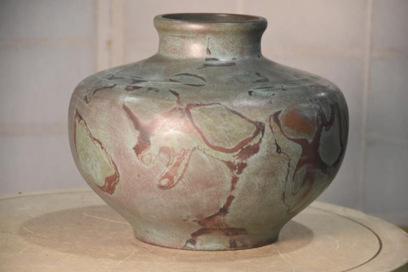 Japanese Seido Bronze Vase Width:320mm - Image 5