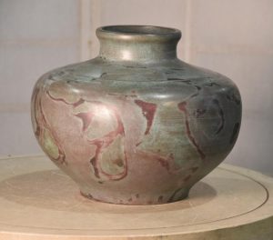 Japanese Seido Bronze Vase Width:320mm