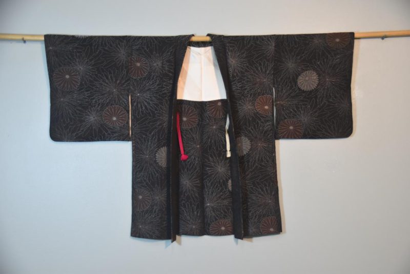 Lacquered Thread Vintage Silk Haori Jacket - Image 4