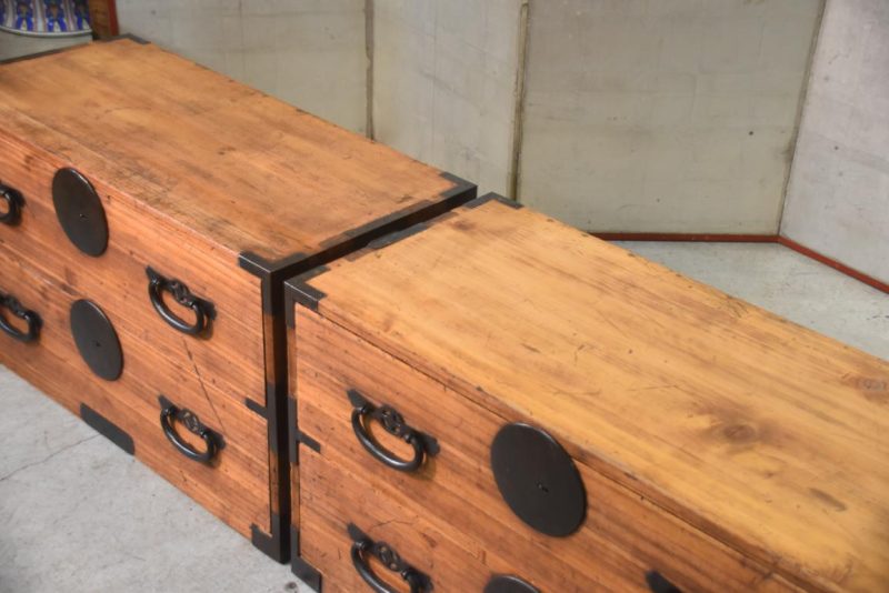 Antique Clothing Chest 4 Drawers Width:910mm - Image 16