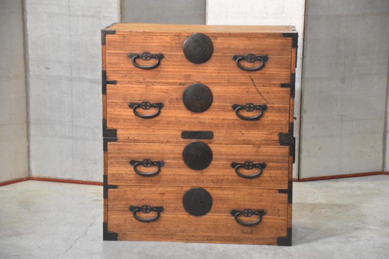 Antique Clothing Chest 4 Drawers Width:910mm - Image 3