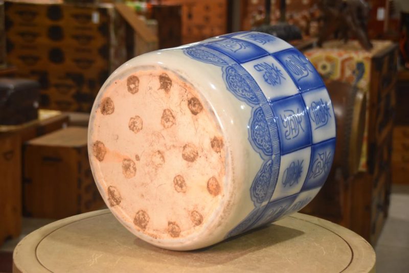 Japanese Blue and White Porcelain Hibachi Width:355mm - Image 5