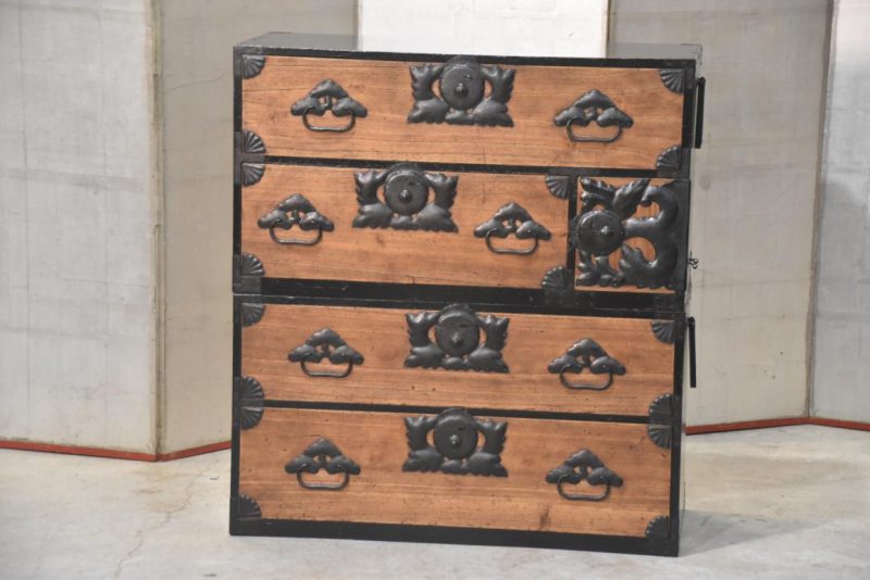 Antique Clothing Chest 2 Section Width:910mm