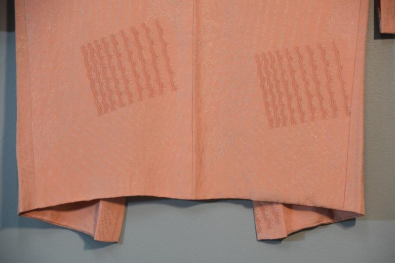 Metallic Thread Pink Silk Haori Jacket - Image 11