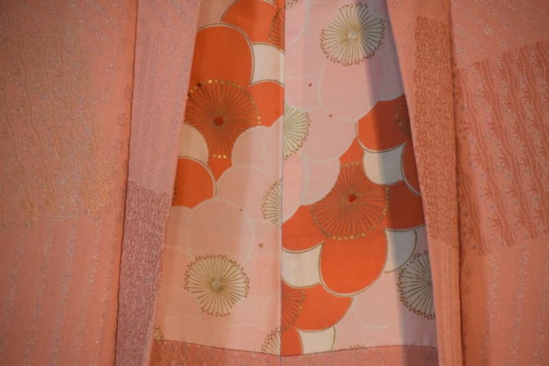 Metallic Thread Pink Silk Haori Jacket - Image 2