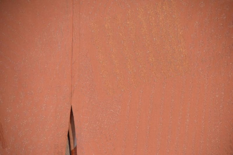 Metallic Thread Pink Silk Haori Jacket - Image 3