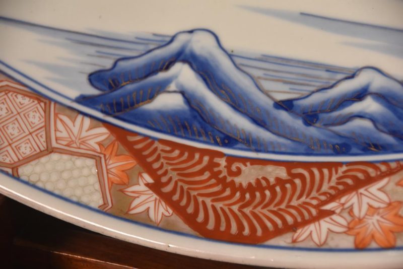 Japanese Imari Ware Porcelain Plate Width:555mm - Image 2