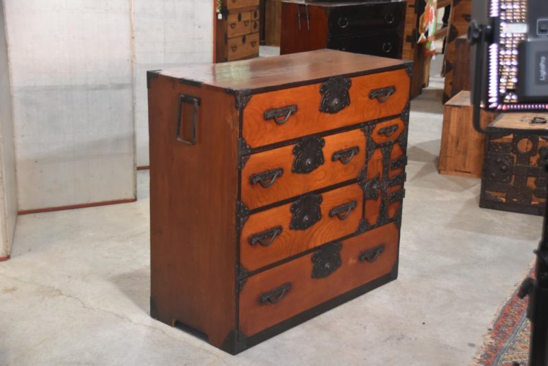 Antique Yonazawa Clothing Chest Tansu Width:1000mm - Image 15