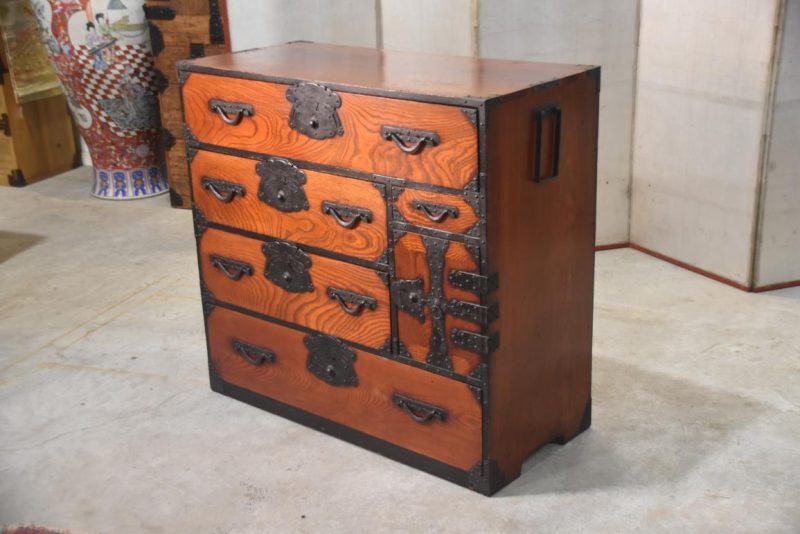 Antique Yonazawa Clothing Chest Tansu Width:1000mm - Image 11