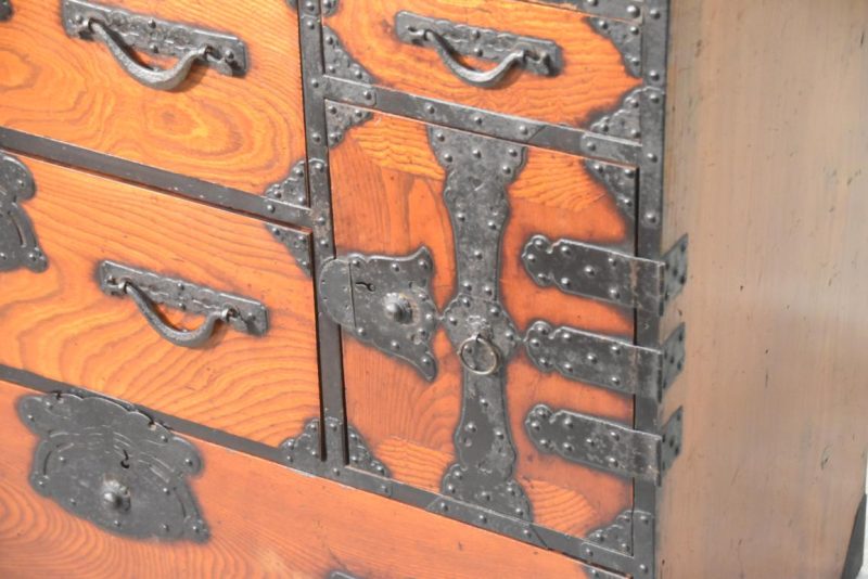 Antique Yonazawa Clothing Chest Tansu Width:1000mm - Image 10
