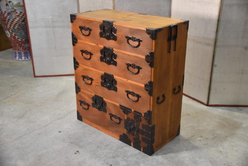Japanese Antique Shonai Region Clothing Chest Width:870mm - Image 6