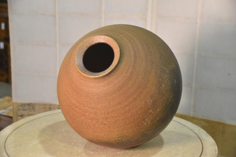 Bizen Pottery Vase Width:310mm - Image 7
