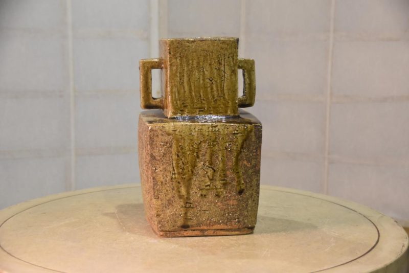 Vintage Japanese Pottery Vase