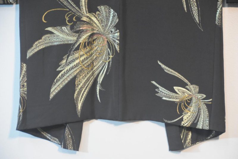 Metallic Thread Japanese Silk Haori Jacket - Image 12