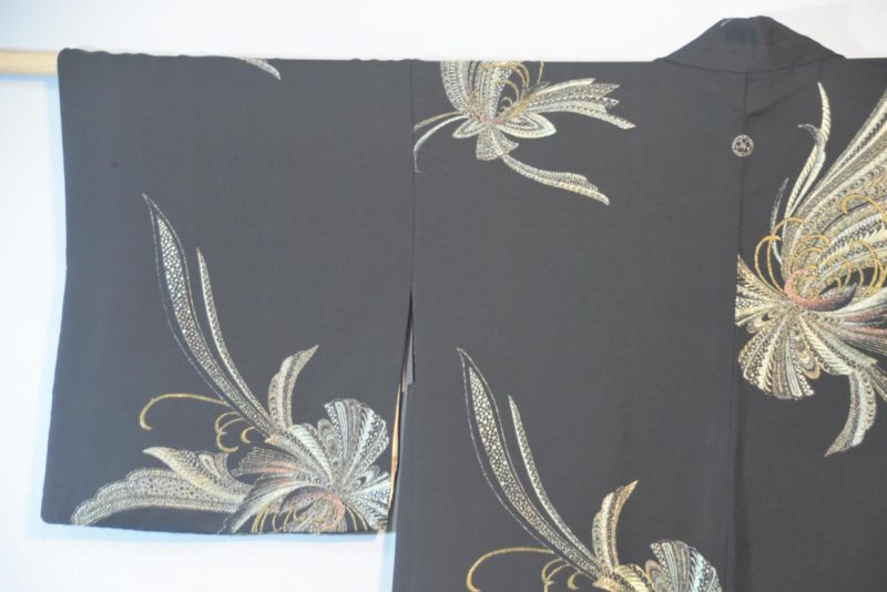 Metallic Thread Japanese Silk Haori Jacket - Image 10