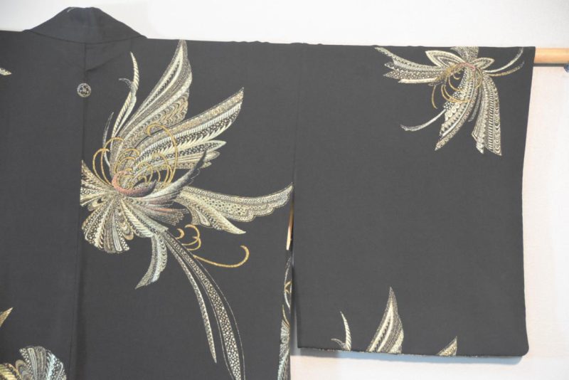 Metallic Thread Japanese Silk Haori Jacket - Image 11