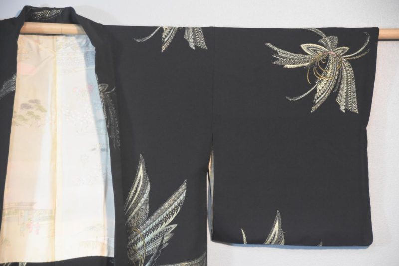 Metallic Thread Japanese Silk Haori Jacket - Image 7
