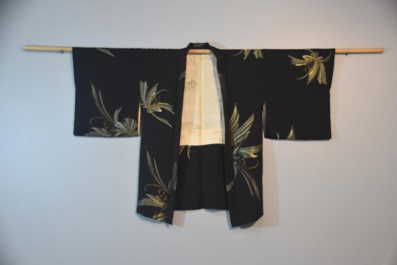Metallic Thread Japanese Silk Haori Jacket