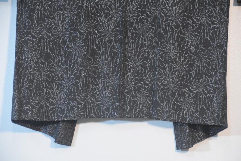 Chrysanthemum Metallic Thread Japanese Silk Haori Jacket - Image 11