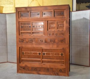 Antique Japanese Mizuya Dansu Kitchen Chest  Width:1370mm