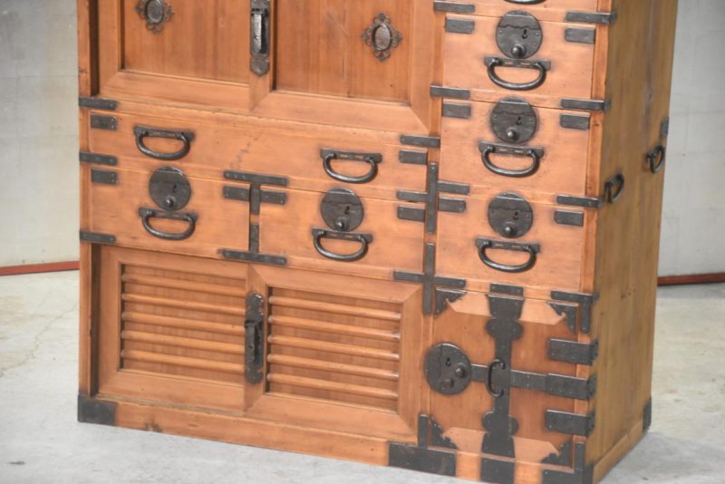 Antique Double Merchant Chest Width:895mm - Image 2