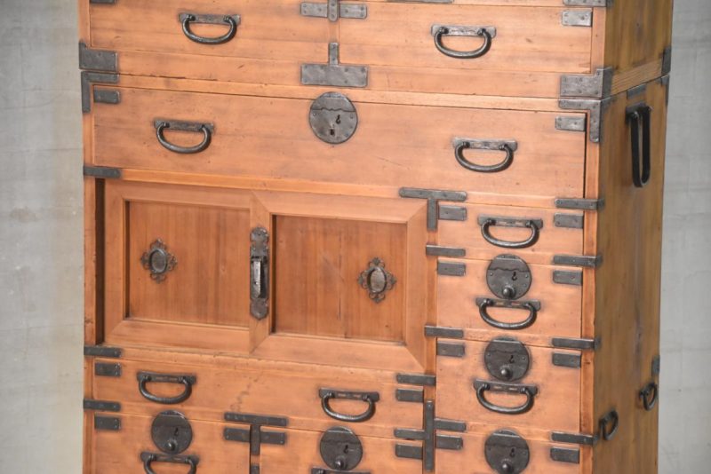 Antique Double Merchant Chest Width:895mm - Image 5