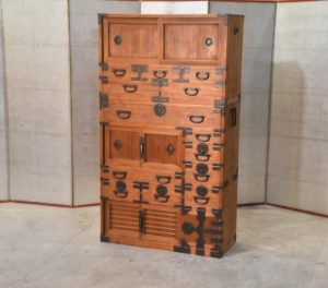 Antique Double Merchant Chest Width:895mm