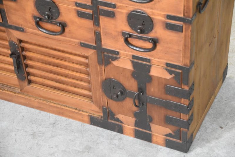 Antique Double Merchant Chest Width:895mm - Image 10