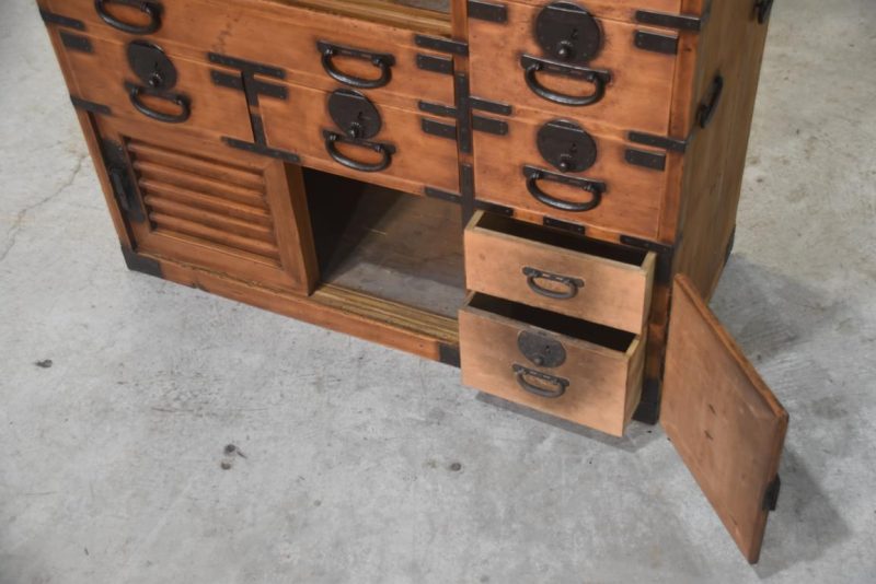 Antique Double Merchant Chest Width:895mm - Image 9