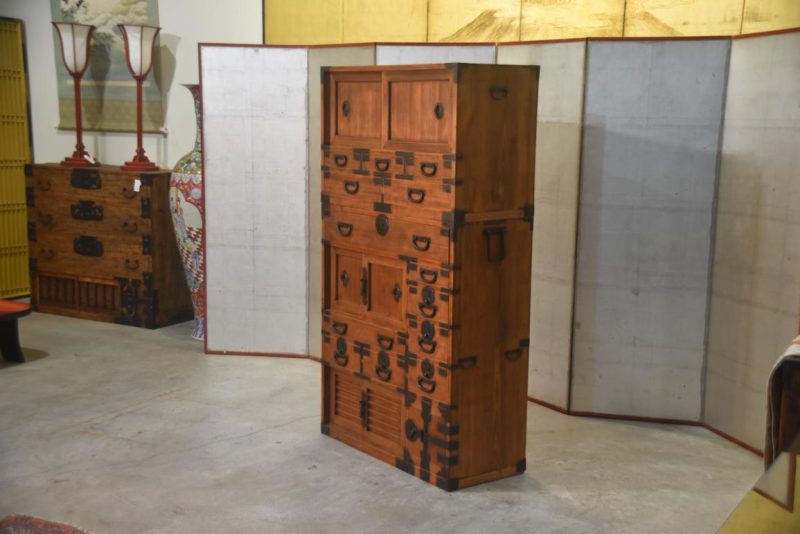 Antique Double Merchant Chest Width:895mm - Image 7