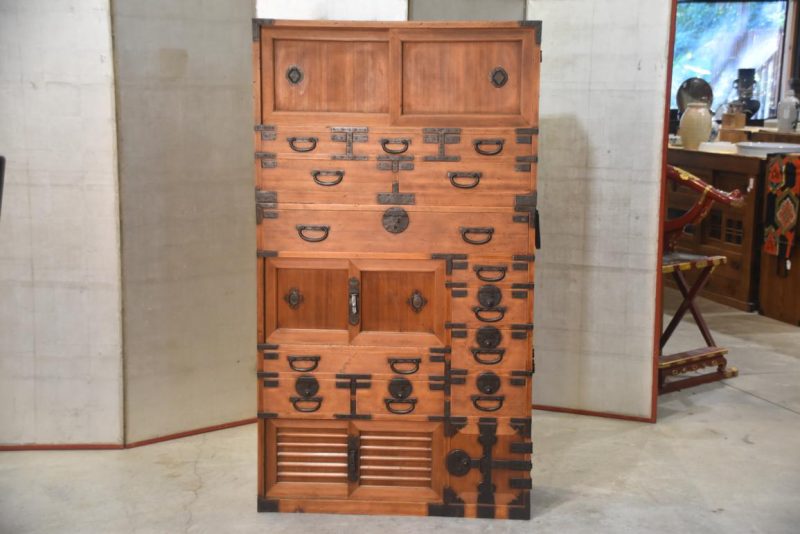 Antique Double Merchant Chest Width:895mm - Image 6