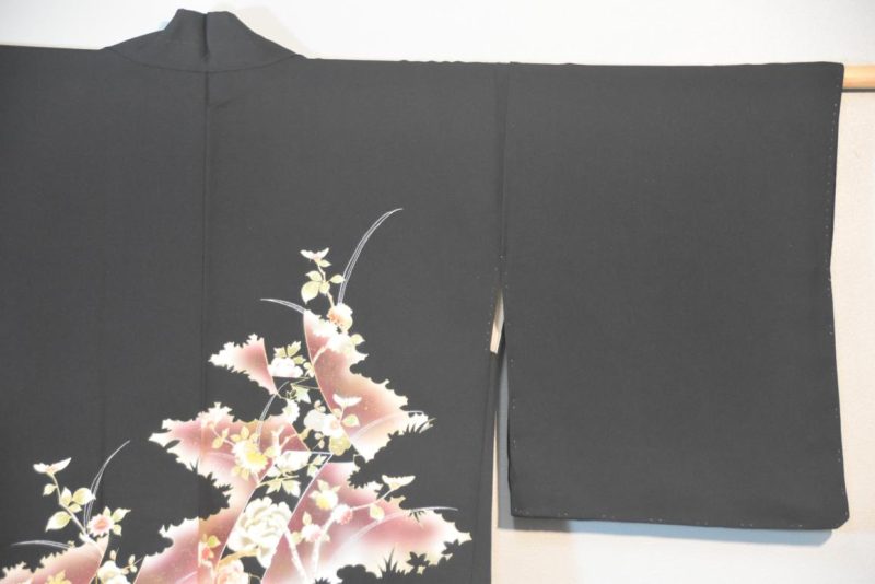 Black Vintage Silk Haori Jacket - Image 10